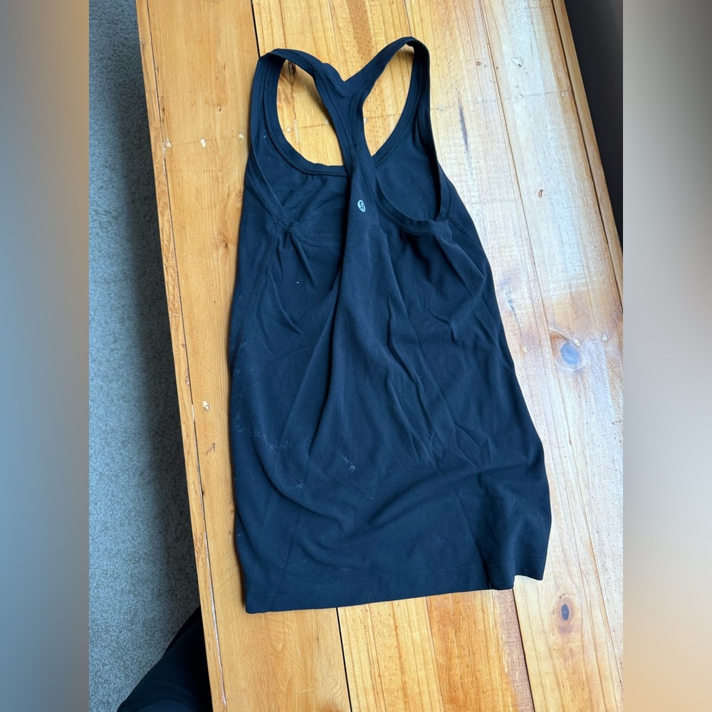 Lululemon Athletica Nulu Racerback Black Tank Top